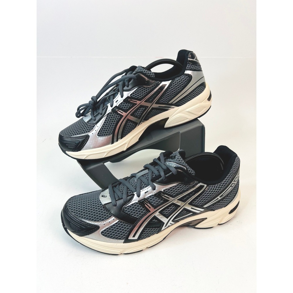 Asics GEL-1130 Steel Grey Black Metallic Silver Sneakers 1203A609-021 Mens 11